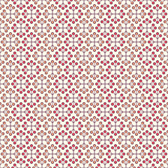 Ethnic floral seamless pattern