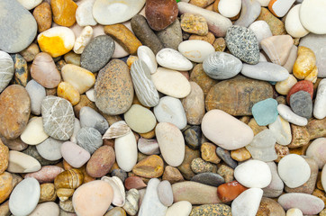 Dry sea pebbles