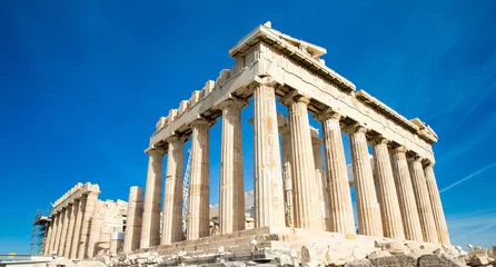 Fotobehang Parthenon op de Akropolis in Athene, Griekenland © Pakhnyushchyy