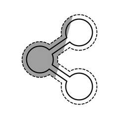 sharing social symbol icon vector illustration graphic design