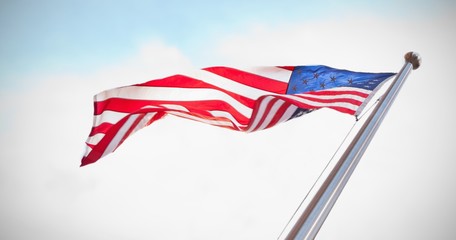 Composite image of american flag