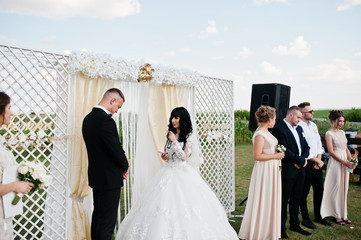 Amazing wedding ceremony with master of ceremonies, wedding coup