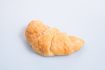 croissant or tasty croissant on the background.