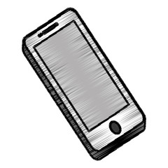 smartphone mobile technology icon vector illustration graphic design