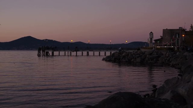 Anguillara Time lapse, Bracciano Lake