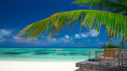 Obraz na płótnie Canvas tropical beach in Maldives