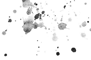 Abstract black watercolor background