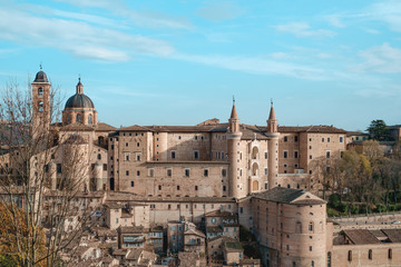 Fototapeta na wymiar Urbino Marche Italy. Classic view