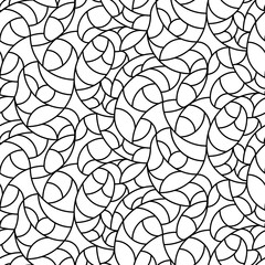 Vector floral background of drawn lines