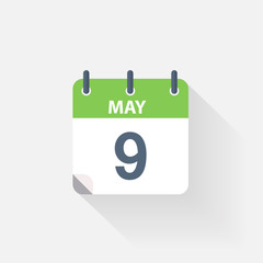 9 may calendar icon