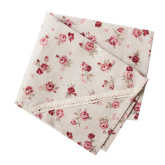 Flower print kitchen clothes isolated.