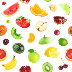 Fruits seamless pattern
