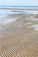 Low water in gulf of Riga, Baltic sea.