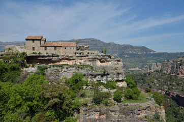 Fototapeta premium Ancient village Siurana on the top of the mountain