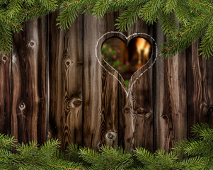 Blick ins Weihnachtszimmer