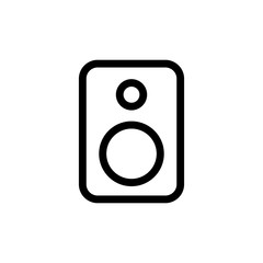 thin line speaker icon on white background