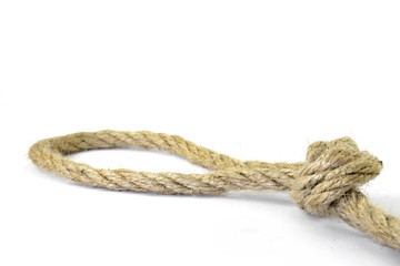 Rope with knot