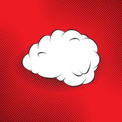 Colourful comic book style explosion vector effect