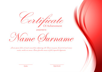 Certificate of achievement template