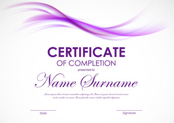 Certificate of completion template