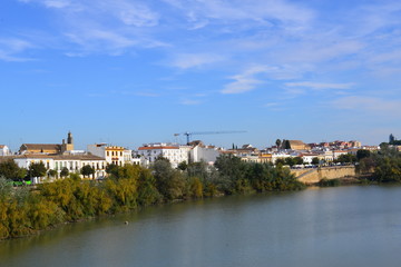 Fototapeta na wymiar Guadalquivir und Puente Romano in Cordoba