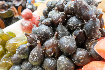 Candied Figs in Mexico City Outdoor Food Market