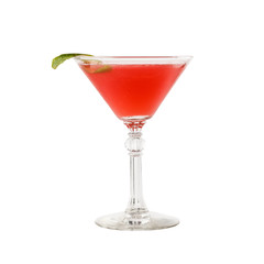 cocktail on the white background