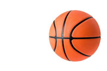 Fototapeta premium Basketball ball over white background.