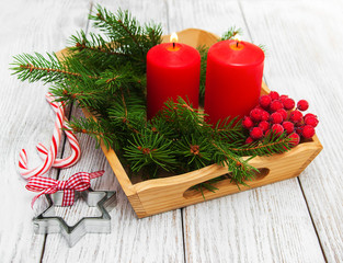 decorative christmas composition