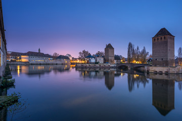 Fototapeta na wymiar Strasbourg Alsace Petite France at sunrise