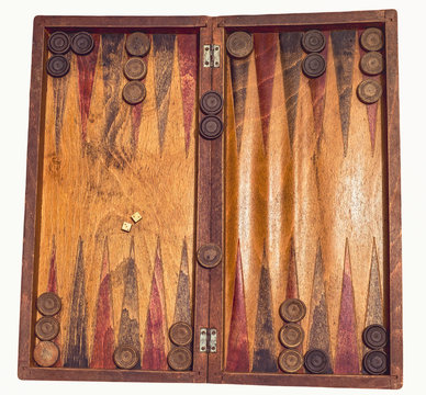 backgammon wooden tavli board game