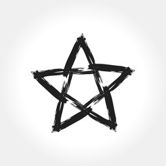 Hand Drawn Star logo and icon design