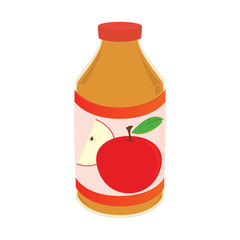 Apple juice bottle