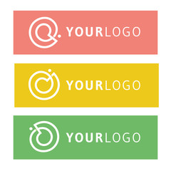 Modern logo design: a logotype for different companies, as social, environmental organizations, cultural associations, legal aid, join ventures, start up, environmental. Vector image.