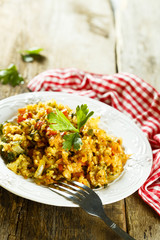 Rice with vegetables