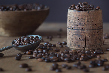 Geröstete Kaffeebohnen