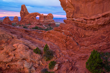 View of Turret Arch from the North Window in Arches National Par © Bill45