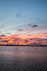 Sunset aboard a ´Platbodem´