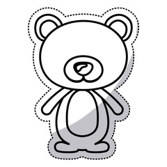 Bear cartoon icon. Animal cute adorable creature and friendly theme. Isolated design. Vector illustration