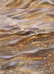 golden water watercolor