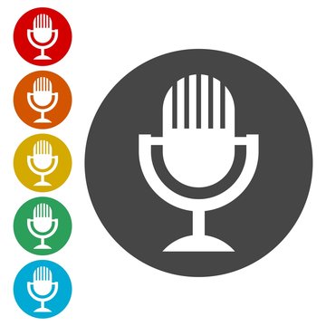 Microphone vector icon 