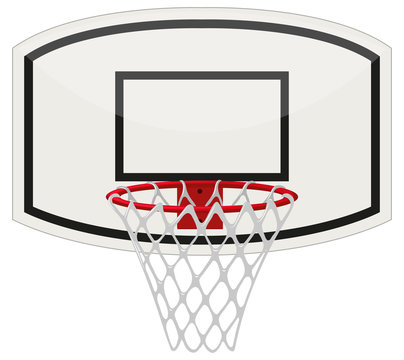 Basketball ring with net