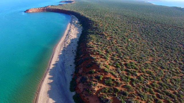 Francois Peron, Western Australia. Aerial Drone view