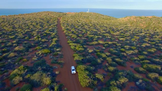 Francois Peron, Western Australia. Aerial Drone view