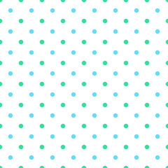 Seamless polka dot two color pattern vector © FARBAI