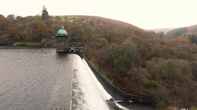 Pen y Garreg dam in Elan Valley, Wales, UK
