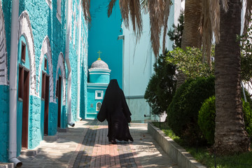 Russian St. Pantaleon Orthodox monastery at Mount Athos