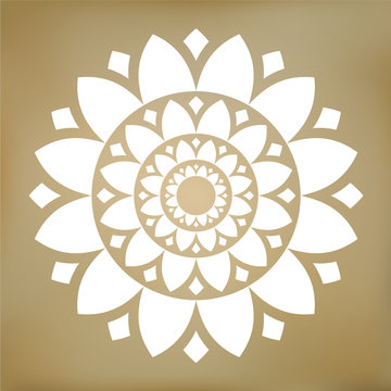 Vector Lotus Flower Mandala Illustration