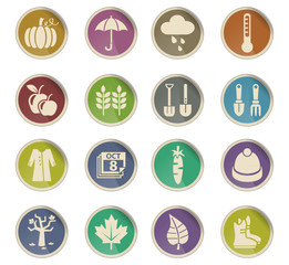 autmn icon set