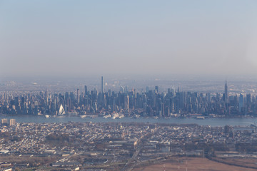 Aerial view of Midtown Manhattan skyline